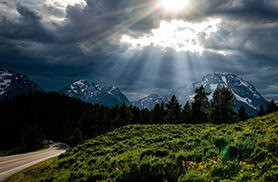 Majestic Tetons at Sunset